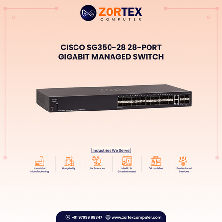 Cisco SG350-28 28-Port Gigabit Managed Switch