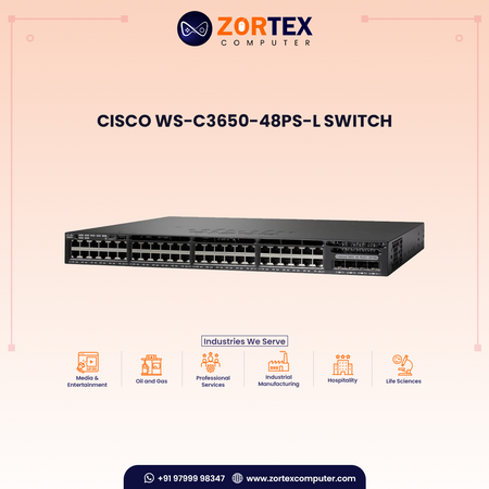 Cisco WS-C3650-48PS-L Switch