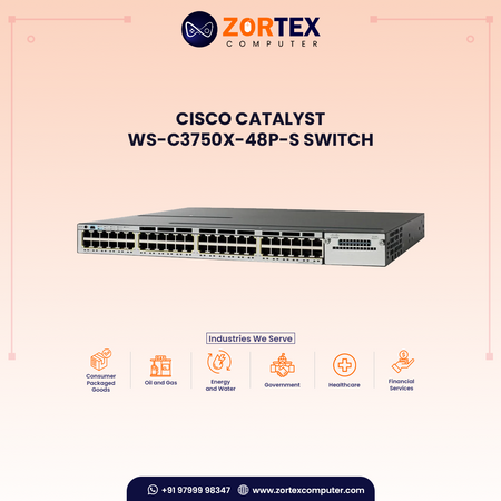 Cisco Catalyst WS-C3750X-48P-S Switch