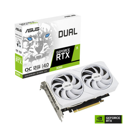 ASUS Dual GeForce RTX 3060 White OC Edition 12GB GDDR6 DUAL-RTX3060-O12G-White