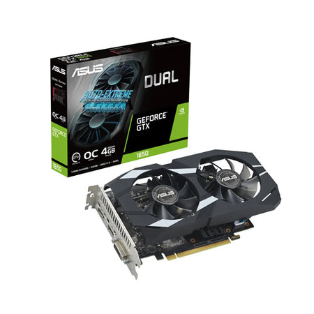 ASUS Dual NVIDIA GeForce GTX 1650 4GB OC GDDR6 Graphic Card DUAL-GTX1650-O4GD6-P-EVO