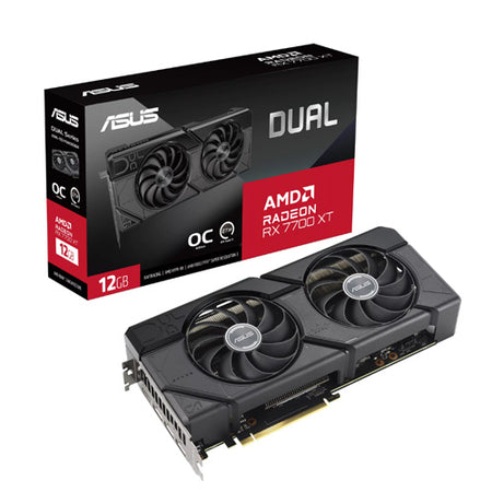 ASUS Dual Radeon RX 7700 XT OC Edition 12GB GDDR6 Graphic Card Dual-RX7700XT-O12G