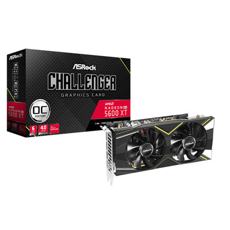 Asrock AMD Radeon RX 5600 XT Challenger D 6G OC Graphic Card RX5600XT CLD 6GO