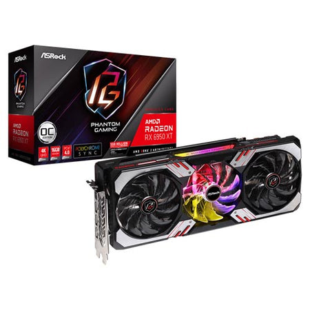 Asrock AMD Radeon RX 6950 XT Phantom Gaming 16GB OC Graphic Card RX6950XT PG 16GO