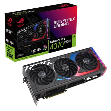 ASUS ROG Strix GeForce RTX 4070 SUPER 12GB GDDR6X OC Edition Graphic Card ROG-STRIX-RTX4070S-O12G-GAMING