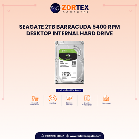 Seagate 2TB Barracuda 5400 RPM Desktop Internal Hard Drive