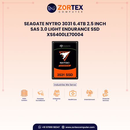 Seagate Nytro 3031 6.4TB 2.5 Inch SAS 3.0 Light Endurance SSD XS6400LE70004