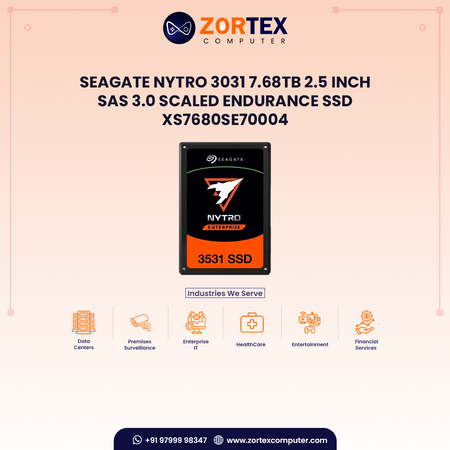 Seagate Nytro 3031 7.68TB 2.5 Inch SAS 3.0 Scaled Endurance SSD XS7680SE70004