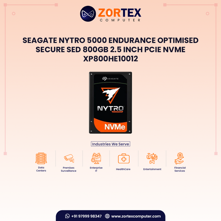 Seagate Nytro 5000 Endurance Optimised Secure SED 800GB 2.5 inch PCIe NVMe XP800HE10012