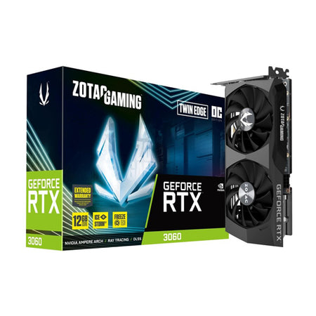 ZOTAC GAMING GeForce RTX 3060 Twin Edge OC 12GB LHR GDDR6 Graphic Card ZT-A30600H-10M