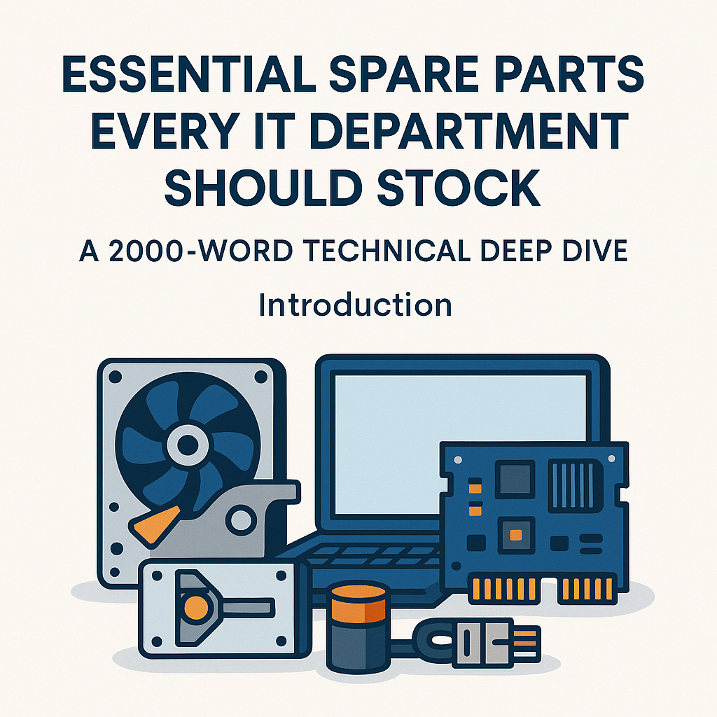 Essential Spare Parts Every IT Department Should Stock: A 2000-Word Technical Deep Dive  Introduction