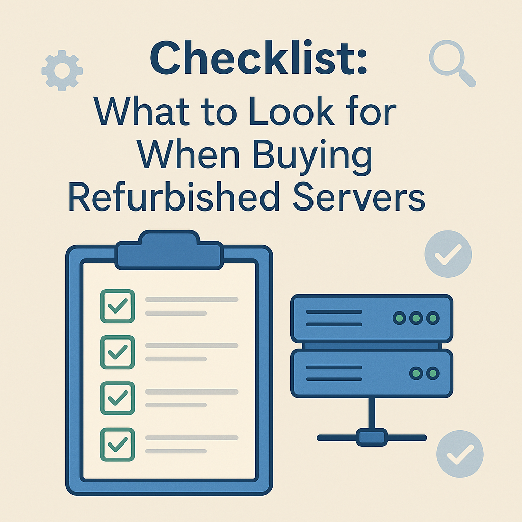 Checklist: What to Look for When Buying Refurbished Servers