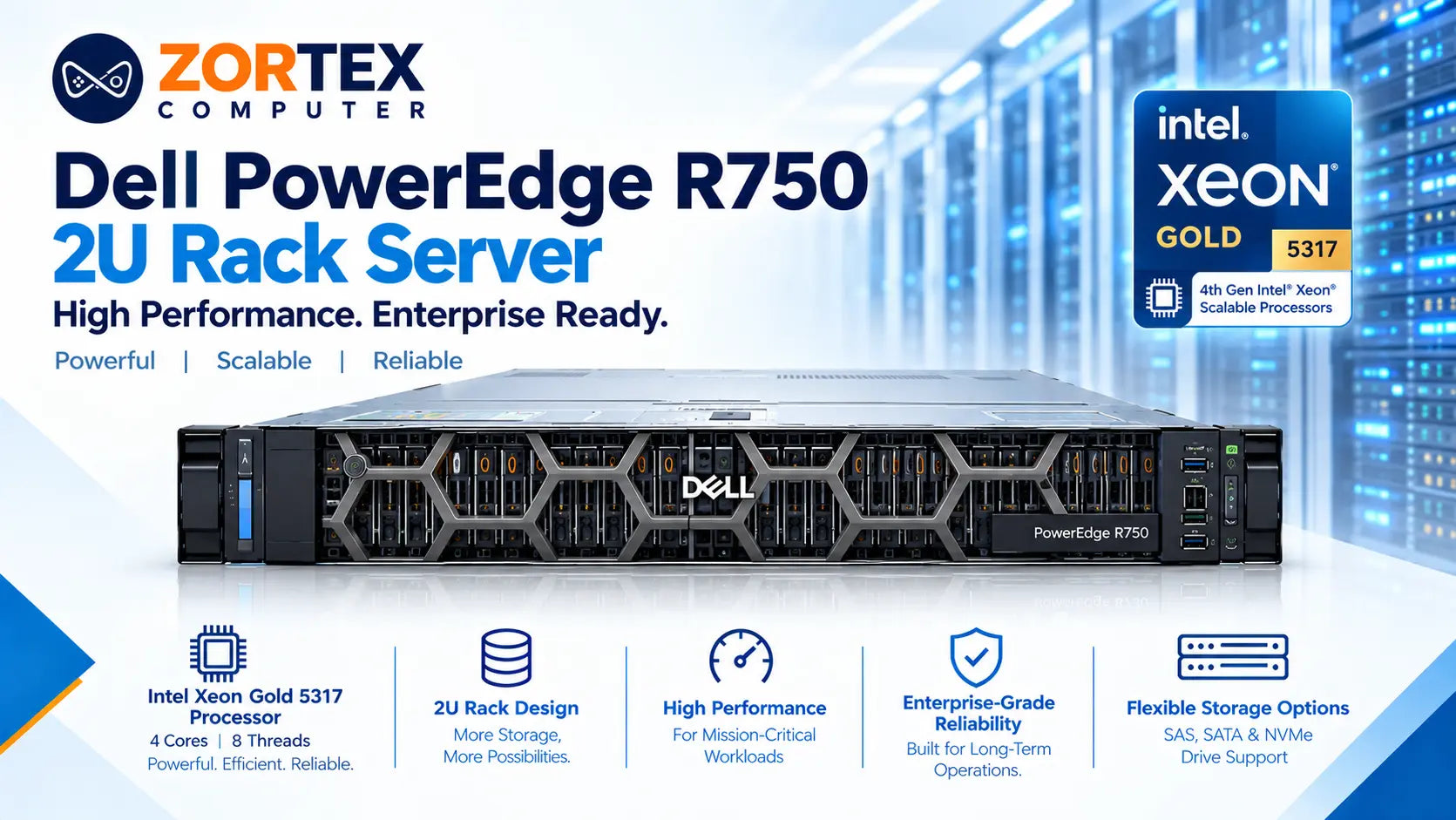 Dell PowerEdge R750 2U rack server image