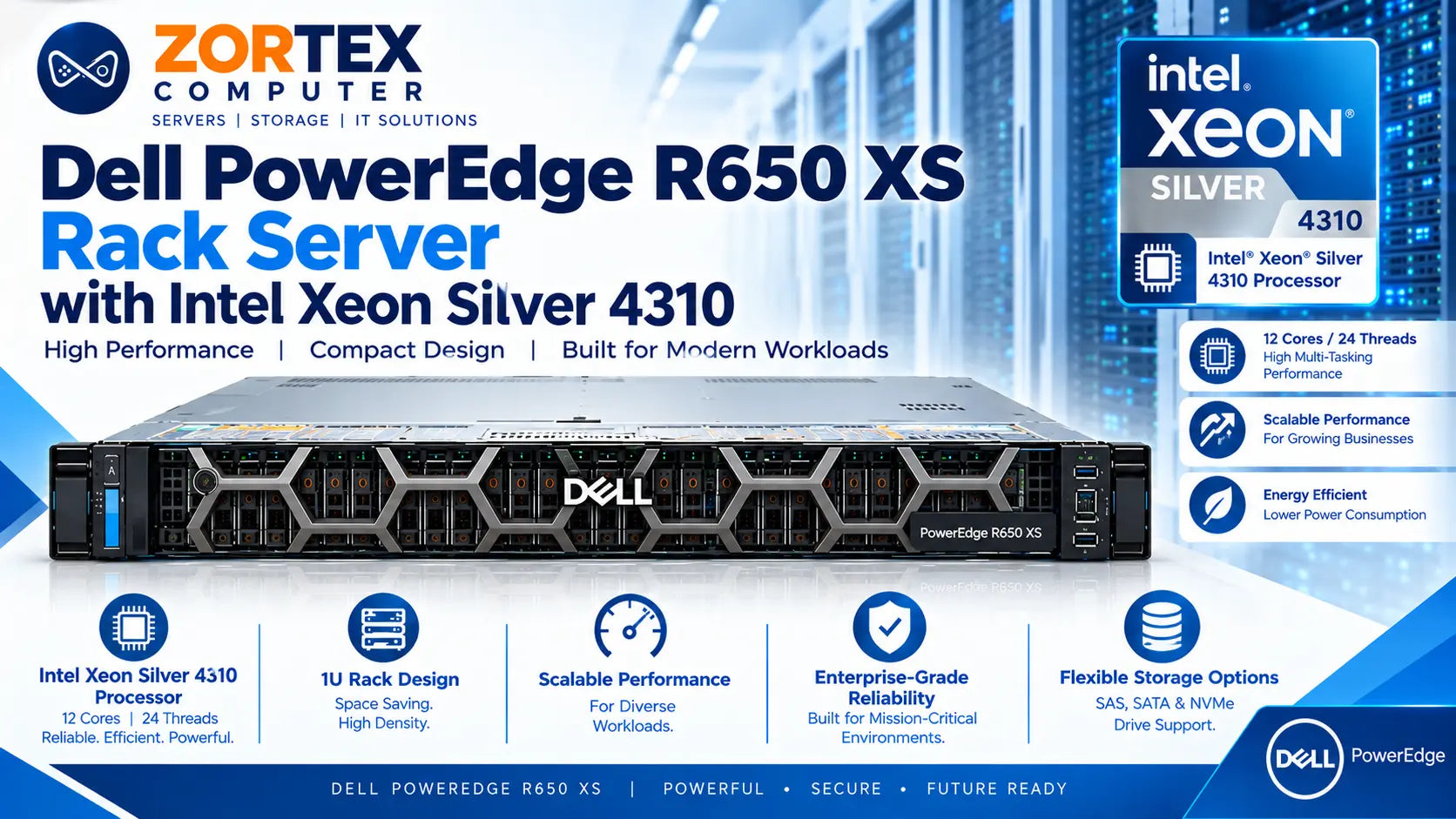 Dell PowerEdge R650 XS Rack Server Image