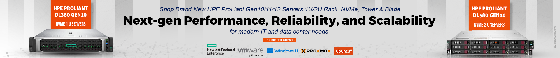 HP Tower Gen10 Servers