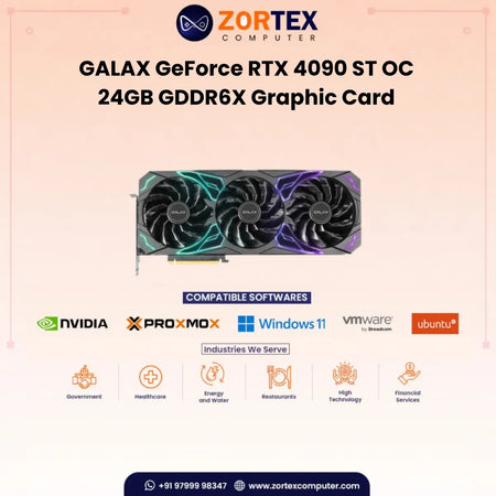 GALAX GeForce RTX 4090 ST (1-Click OC) 24GB GDDR6X 384-bit Graphic Card 49NXM5MD6DDR