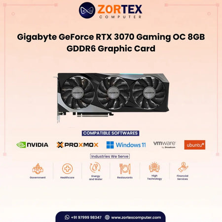 Gigabyte GeForce RTX 3070 Gaming OC 8GB GDDR6 Graphic Card GV-N3070Gaming OC-8GD
