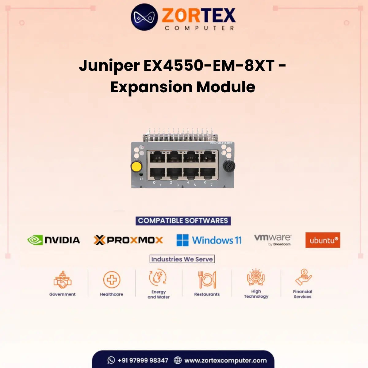 Juniper EX4550-EM-8XT - Expansion Module