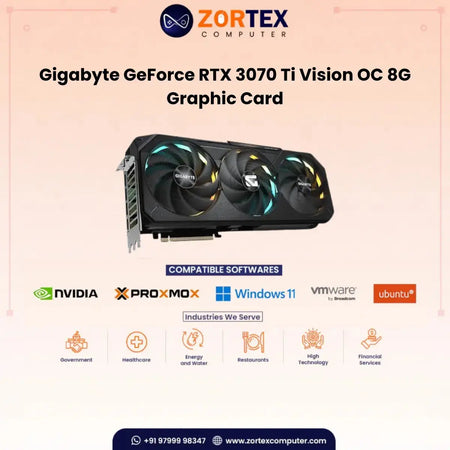 Gigabyte GeForce RTX 3070 Vision OC 8G LHR Graphic Card GV-N3070Vision OC-8GD