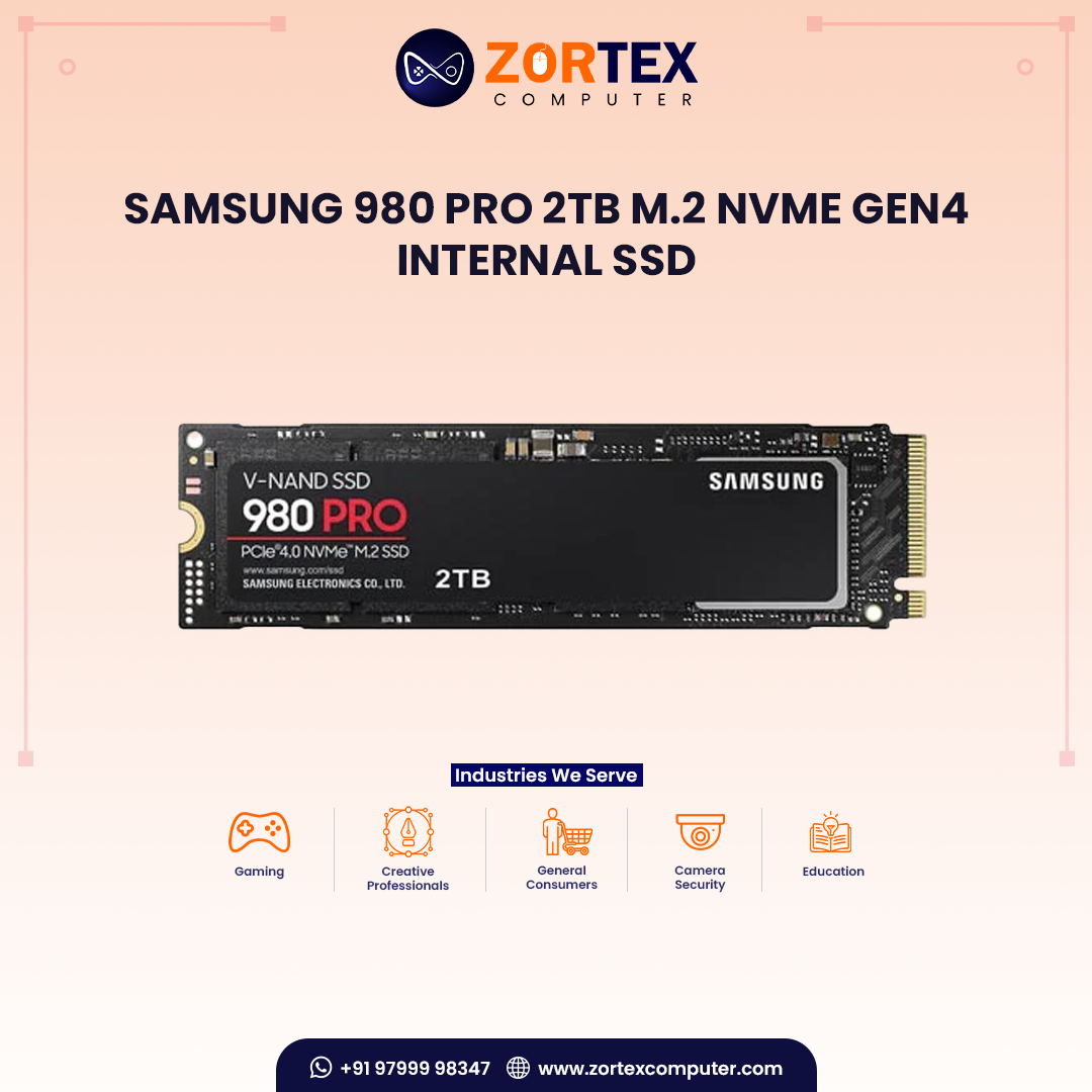 Samsung 980 PRO 2TB M.2 NVMe Gen 4 Internal SSD