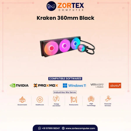 NZXT Kraken 360 Black CPU Liquid Cooler