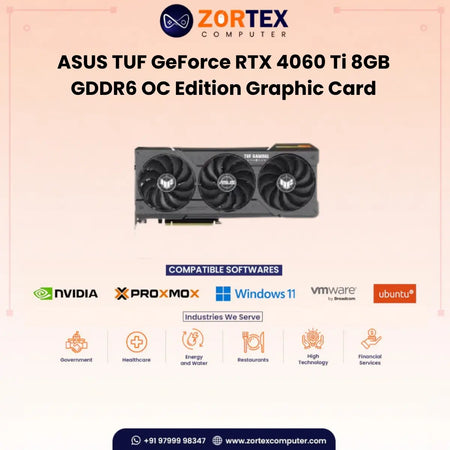ASUS TUF Gaming GeForce RTX 4060 Ti 8GB GDDR6 OC Edition Graphic Card