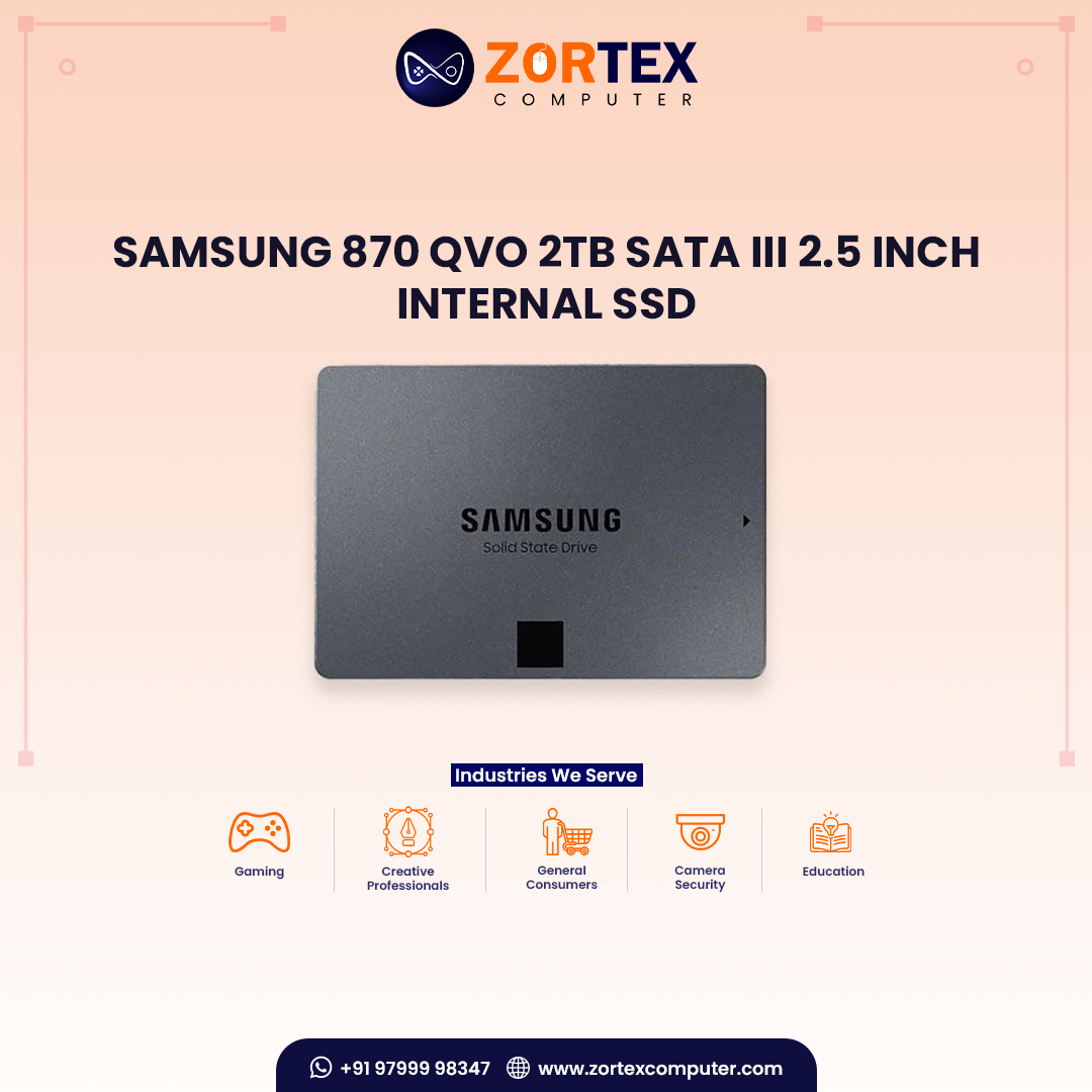 Samsung 870 QVO 2TB SATA III 2.5 inch Internal SSD