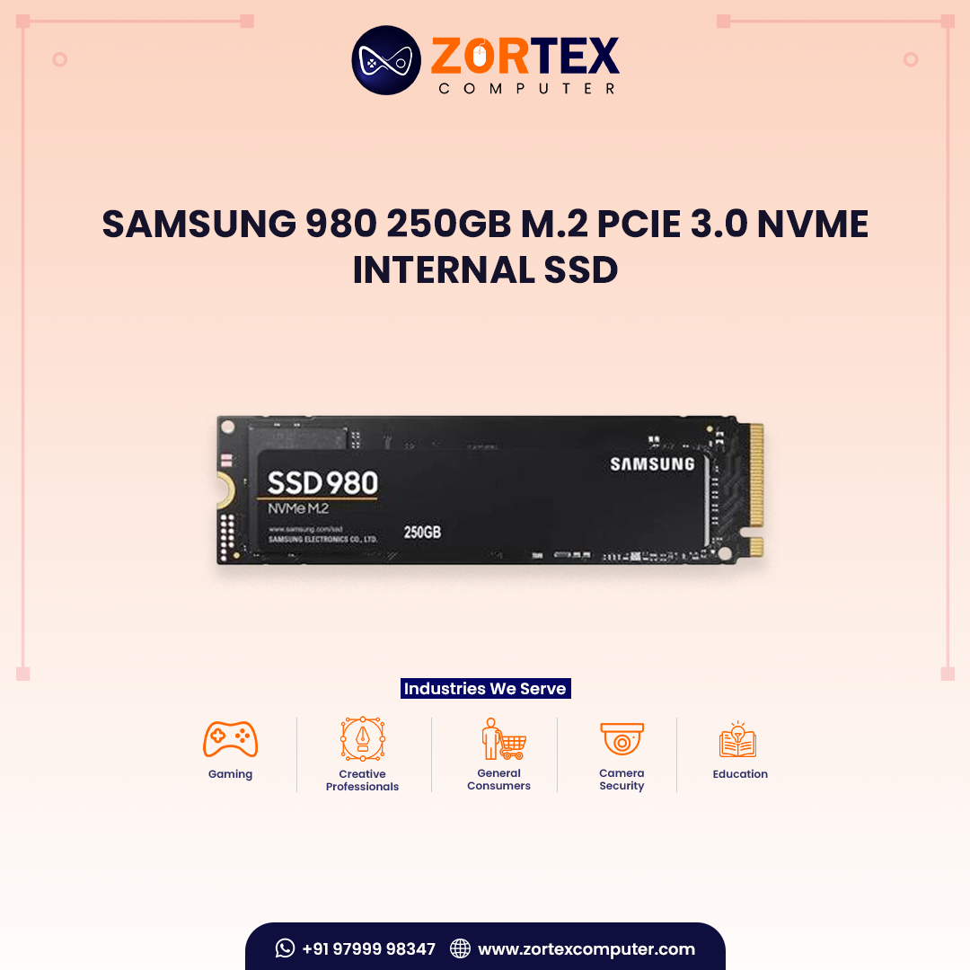 Samsung 980 250GB M.2 PCIe 3.0 NVME INTERNAL SSD