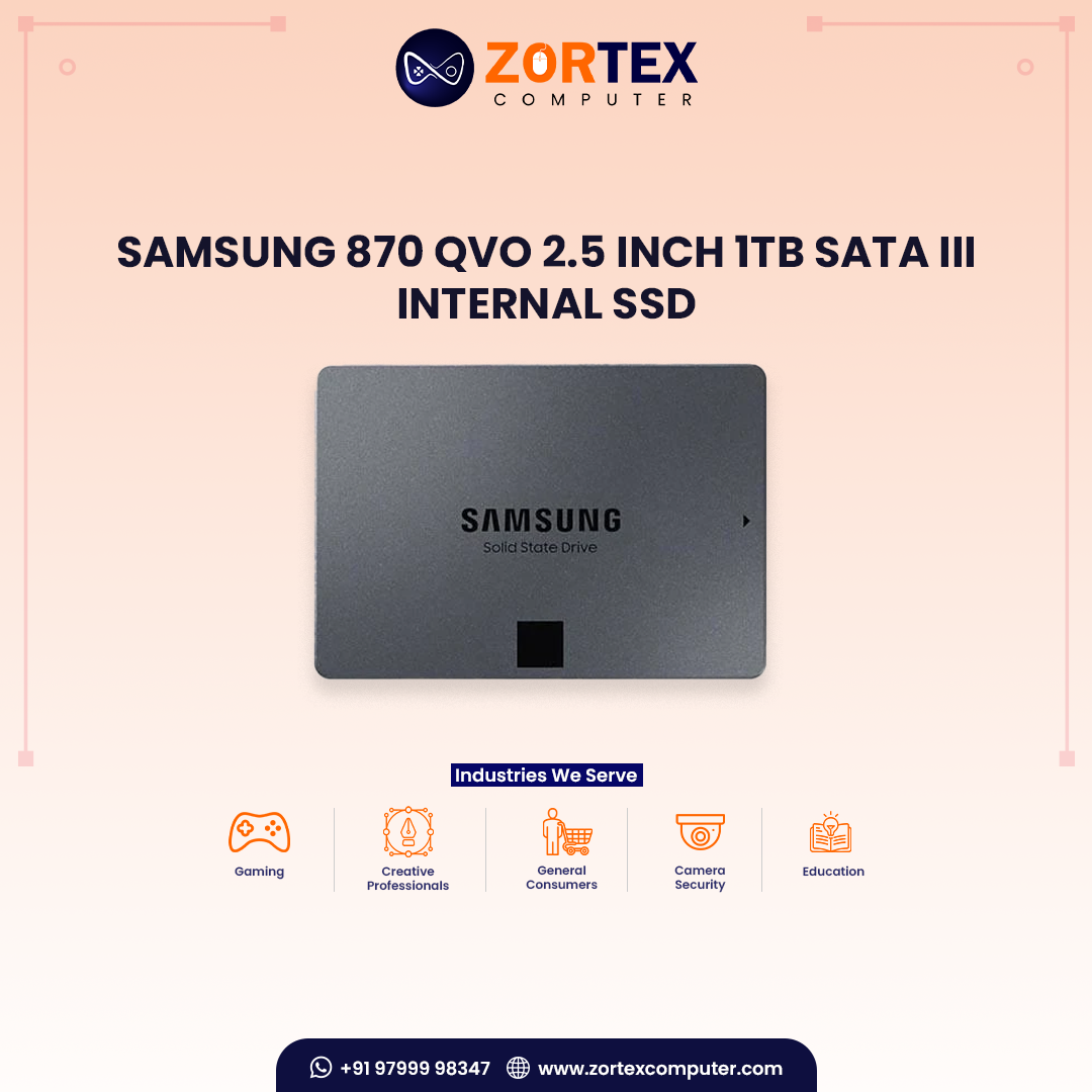 Samsung 870 QVO 2.5 inch 1TB SATA III Internal SSD