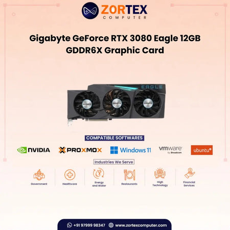 Gigabyte GeForce RTX 3080 Eagle 12GB GDDR6X Graphic Card GV-N3080Eagle-12GD