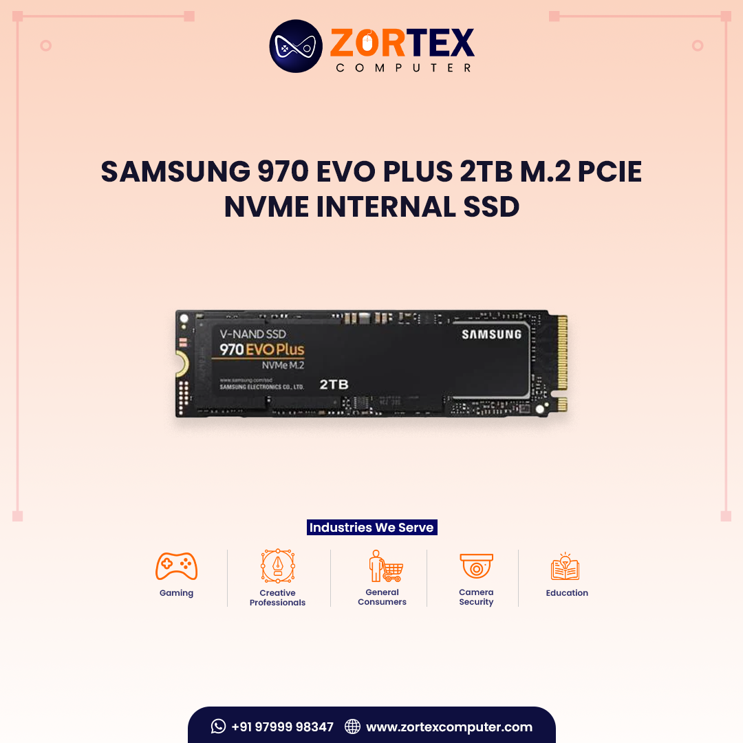Samsung 970 EVO Plus 2TB M.2 PCIe NVMe Internal SSD