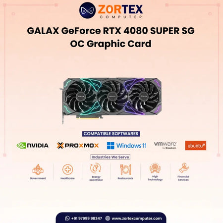 Galax GeForce RTX 4080 SUPER SG 1-Click OC Graphic Card 48SZM6MD9RSG