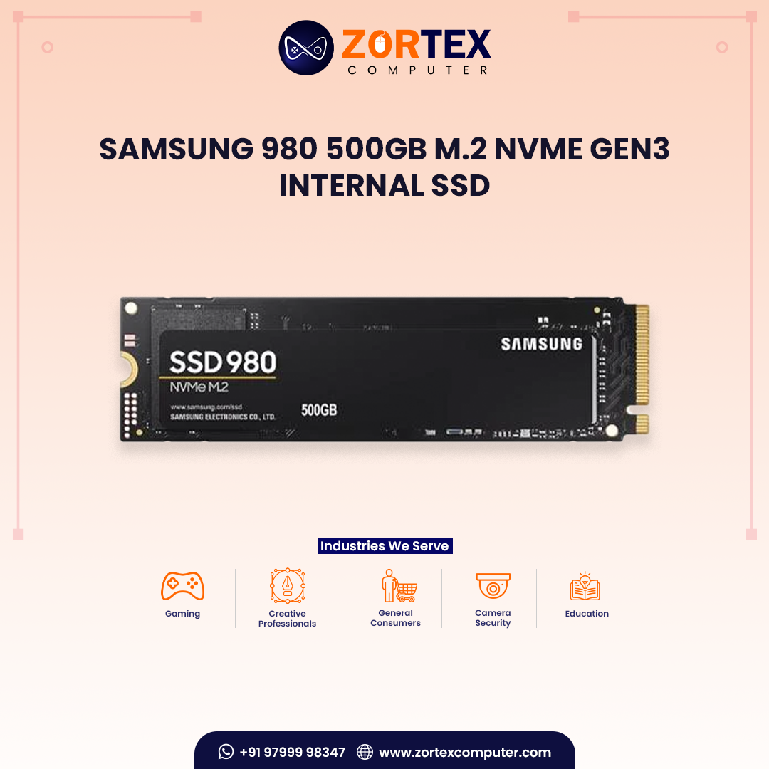 Samsung 980 500GB M.2 NVMe Gen3 Internal SSD
