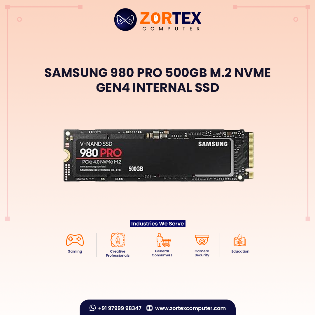 Samsung 980 PRO 500GB M.2 NVME GEN4 INTERNAL SSD
