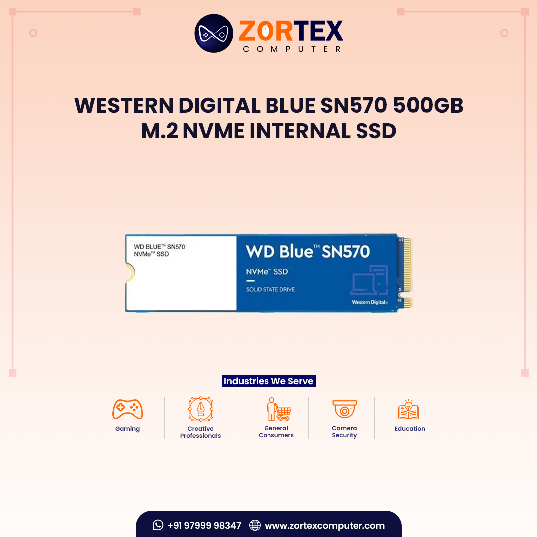 Western Digital Blue SN570 500GB M.2 NVMe Internal SSD