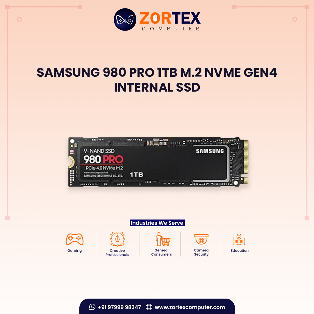 Samsung 980 PRO 1TB M.2 NVME GEN4 INTERNAL SSD