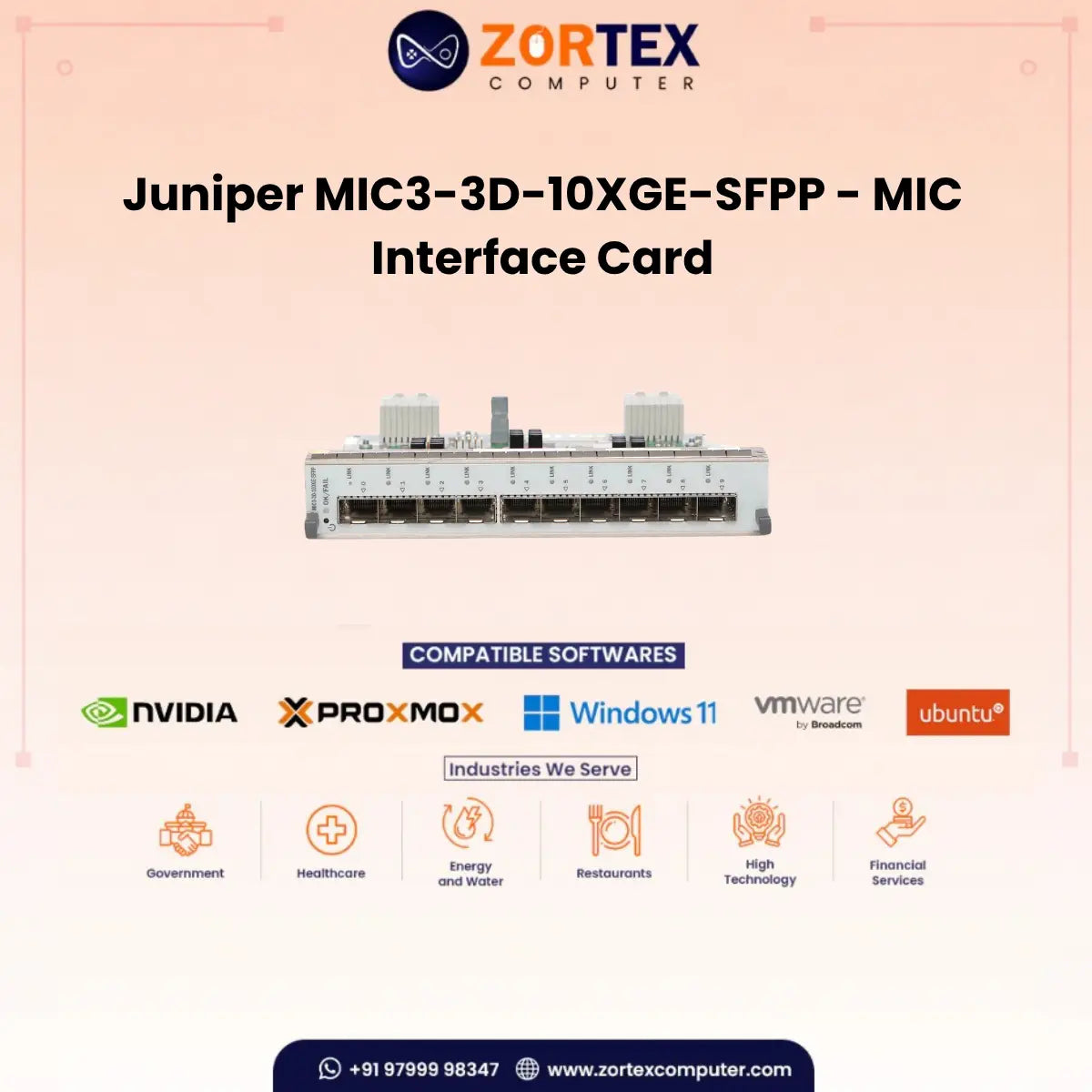 Juniper MIC3-3D-10XGE-SFPP - MIC Interface Card