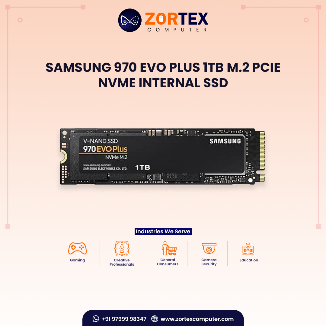 Samsung 970 EVO Plus 1TB M.2 PCIe NVMe Internal SSD