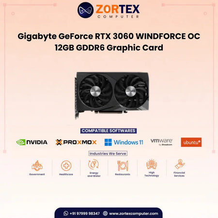 Gigabyte GeForce RTX 3060 WINDFORCE OC 12GB GDDR6 Graphic Card GV-N3060WF2OC-12GD