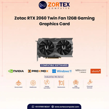 Zotac RTX 2060 Twin Fan 12GB Gaming Graphics Card ZT-T20620F-10M