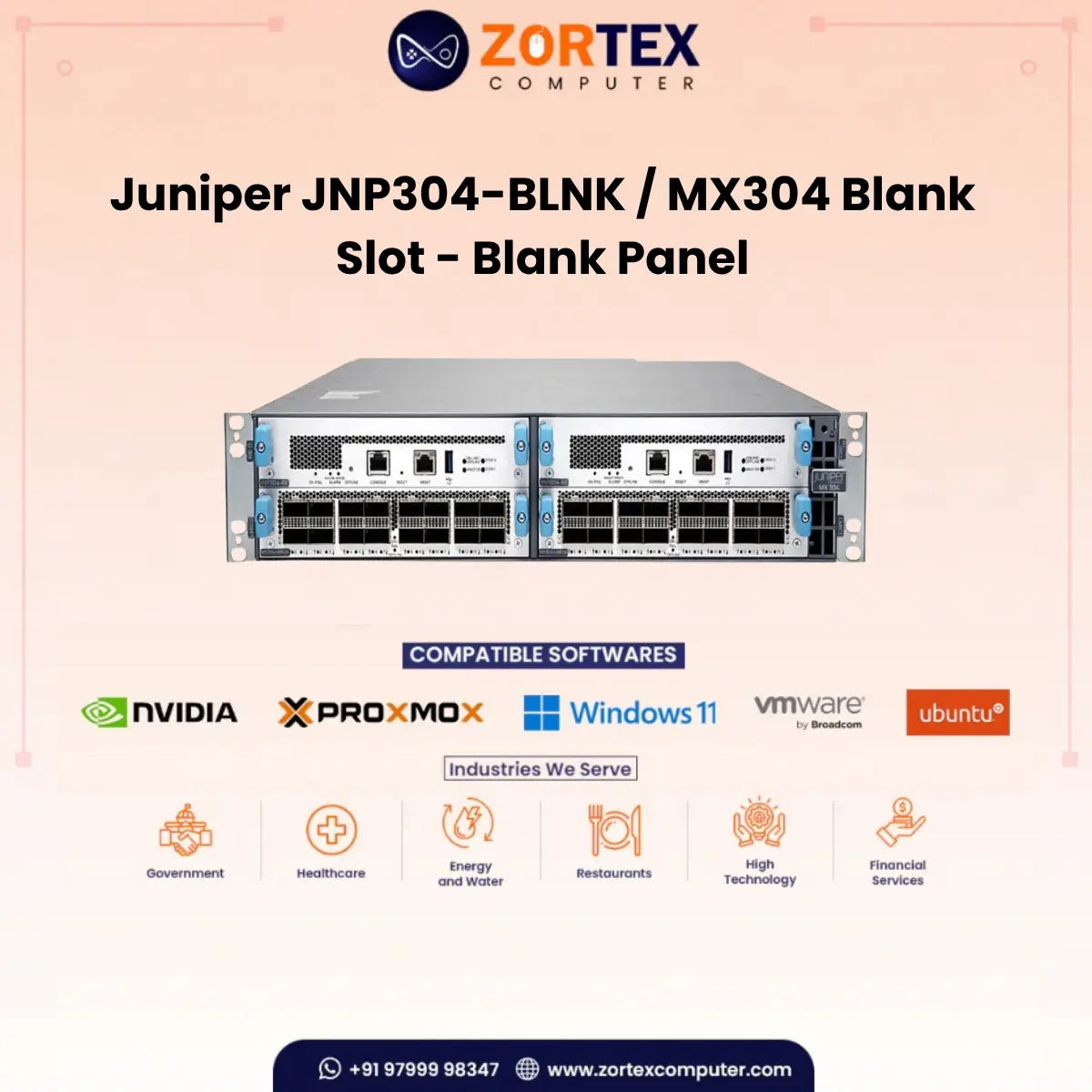 Juniper JNP304-BLNK / MX304 Blank Slot - Blank Panel