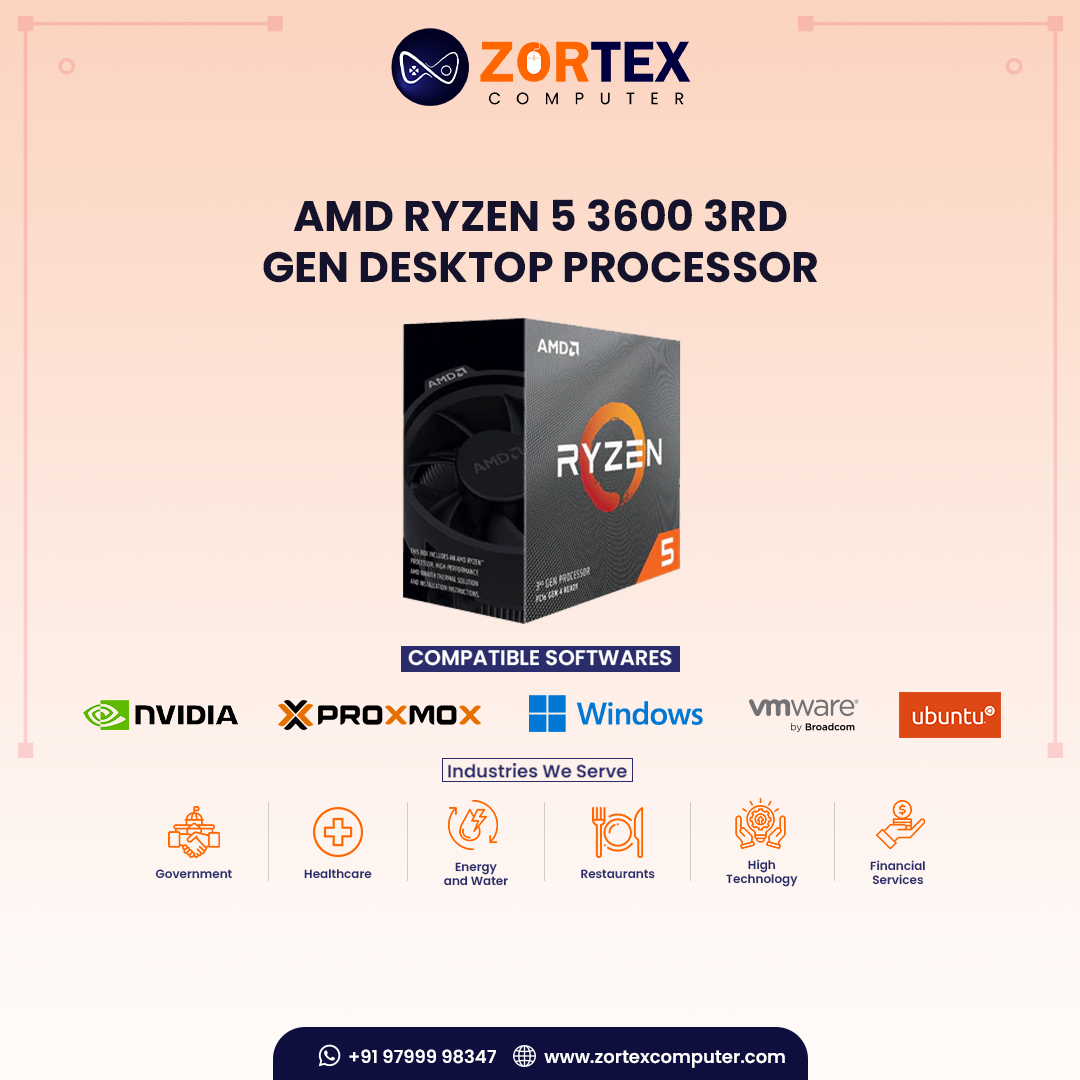 AMD Ryzen 5 3600 3rd Gen Desktop Processor