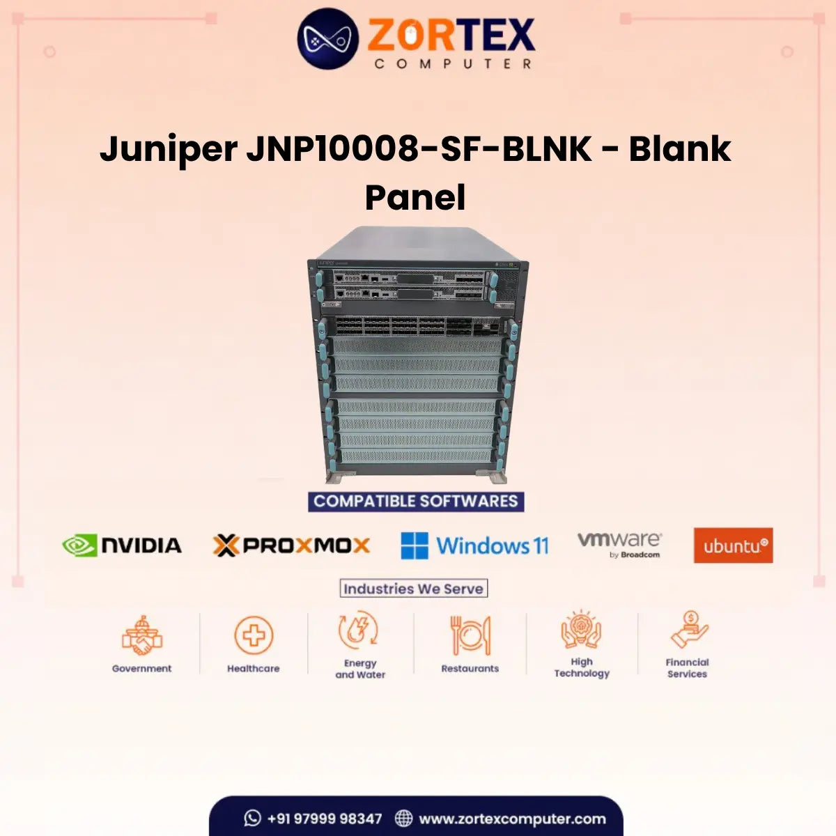 Juniper JNP10008-SF-BLNK - Blank Panel