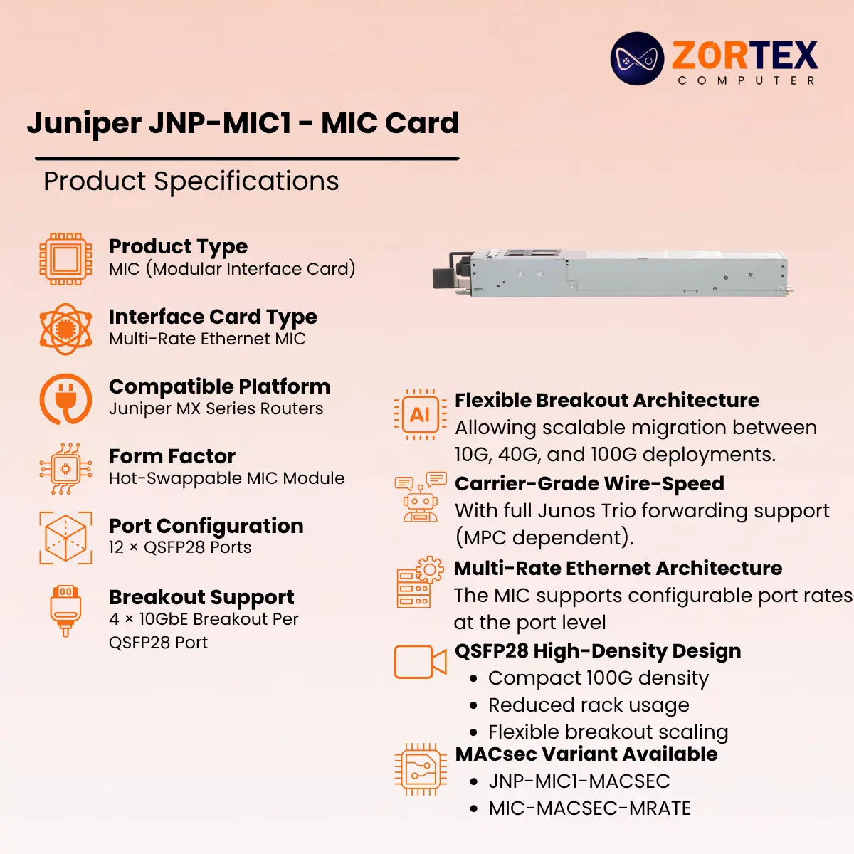 Juniper JNP-MIC1 - MIC Card