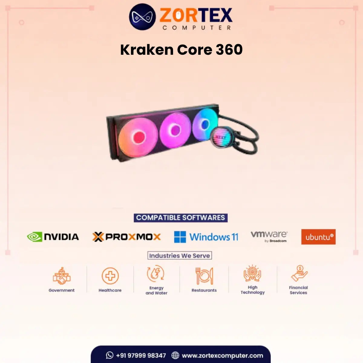 NZXT Kraken Core 360 CPU Liquid Cooler