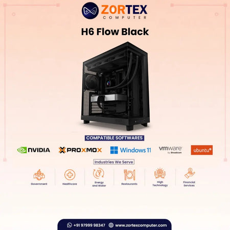 NZXT H6 Flow Black PC Case