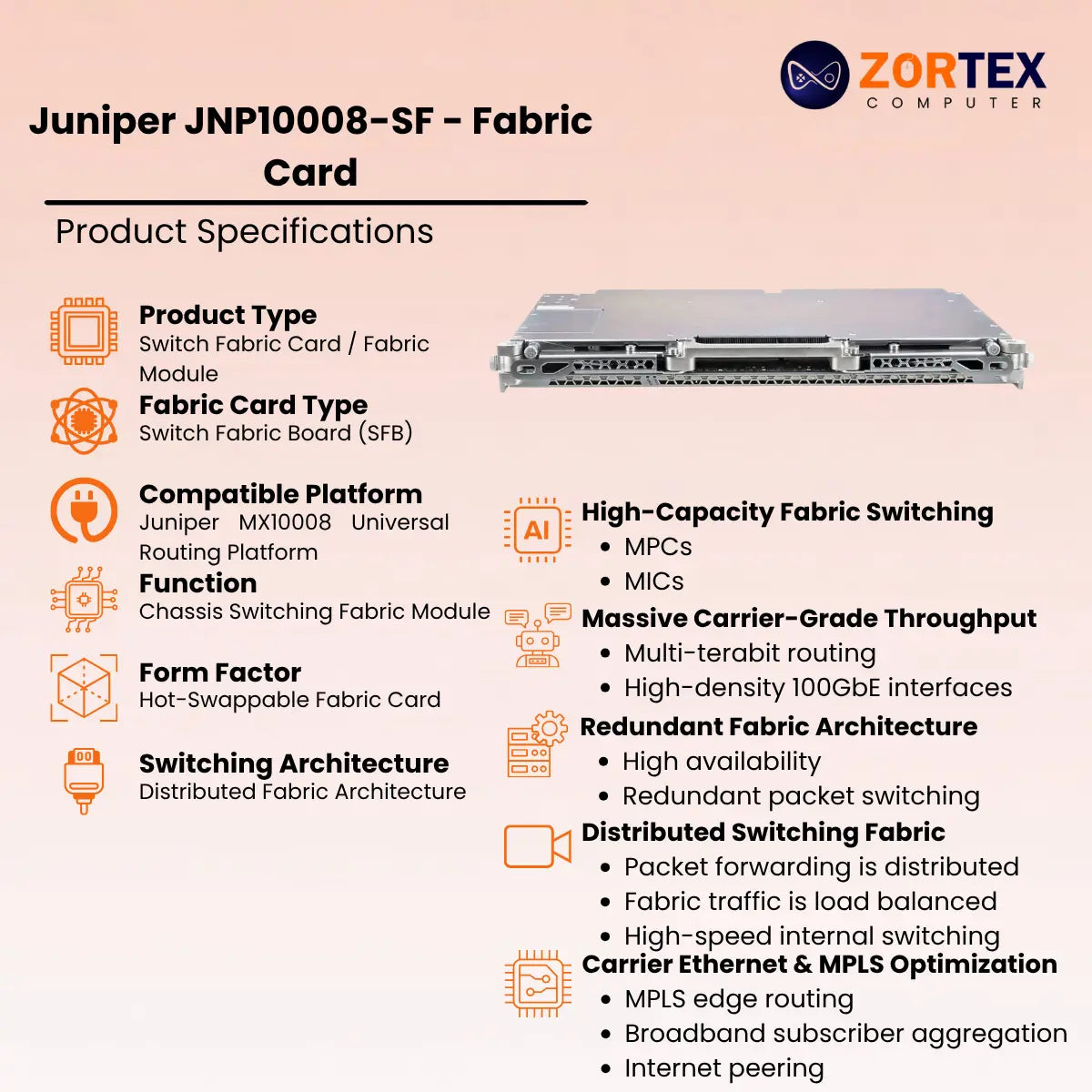 Juniper JNP10008-SF - Fabric Card