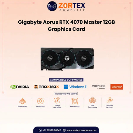 Gigabyte Aorus RTX 4070 Master 12GB Graphics Card GV-N4070AORUS M-12GD