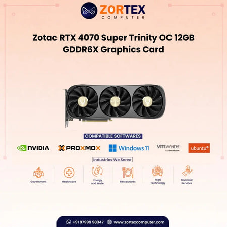 Zotac RTX 4070 Super Trinity OC 12GB GDDR6X Graphics Card ZT-D40720J-10P