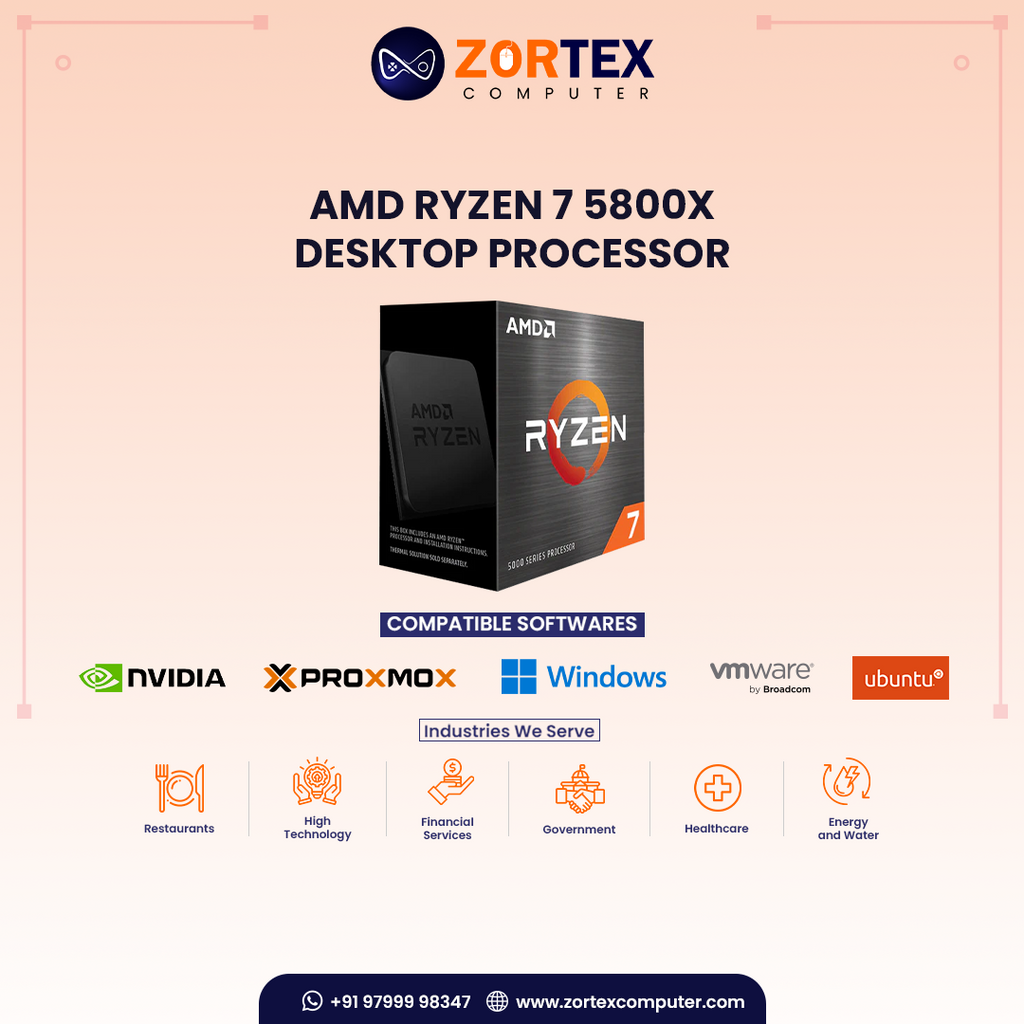 AMD Ryzen 7 5800X Desktop Processor